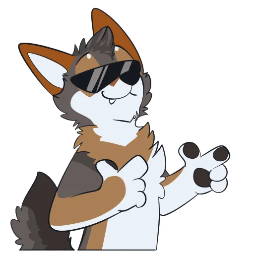👉 Стикер «Red Wolf» для Telegram