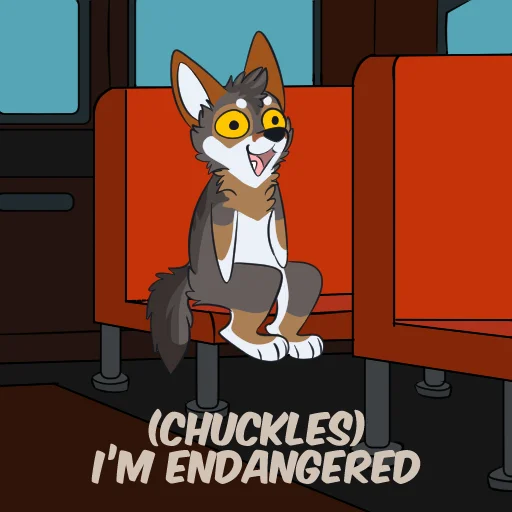 ⚠️ Стикер «Red Wolf» для Telegram