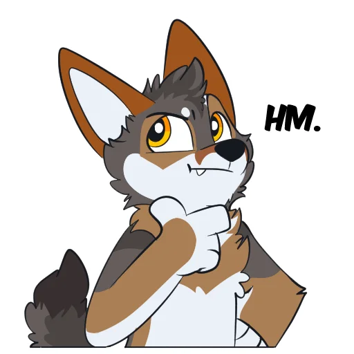 🤔 Стикер «Red Wolf» для Telegram