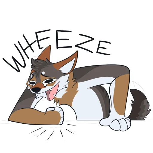 😂 Стикер «Red Wolf» для Telegram