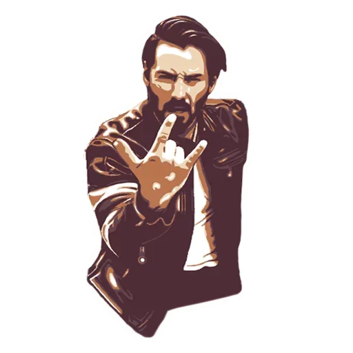 🤘 Стикер «ReevesKeanu» для Telegram