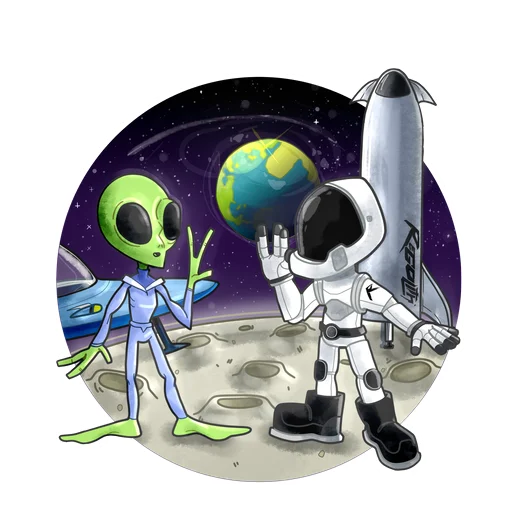🖖 Стикер «Regolith.pro» для Telegram