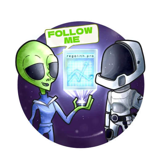 📈 Стикер «Regolith.pro» для Telegram