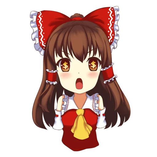 💰 Стикер «Hakurei Reimu» для Telegram