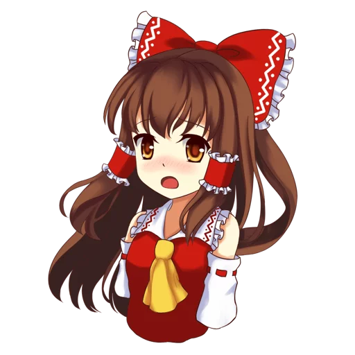 😧 Стикер «Hakurei Reimu» для Telegram