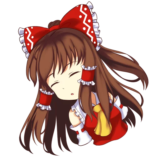 😴 Стикер «Hakurei Reimu» для Telegram