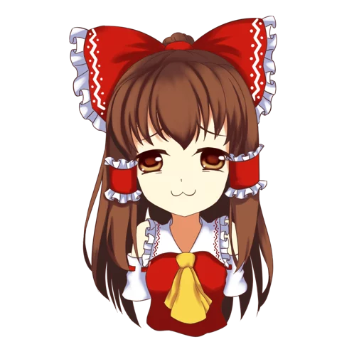 ☺️ Стикер «Hakurei Reimu» для Telegram