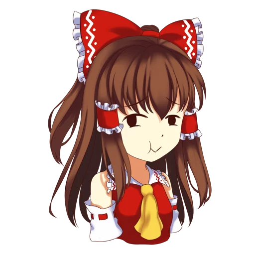 😂 Стикер «Hakurei Reimu» для Telegram