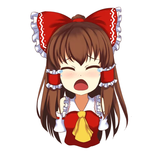 😢 Стикер «Hakurei Reimu» для Telegram