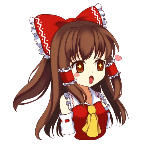😍 Стикер «Hakurei Reimu» для Telegram