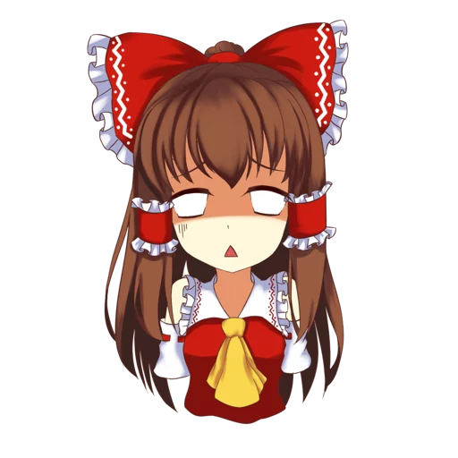 😒 Стикер «Hakurei Reimu» для Telegram