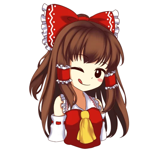 😋 Стикер «Hakurei Reimu» для Telegram