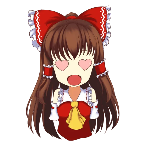 😍 Стикер «Hakurei Reimu» для Telegram