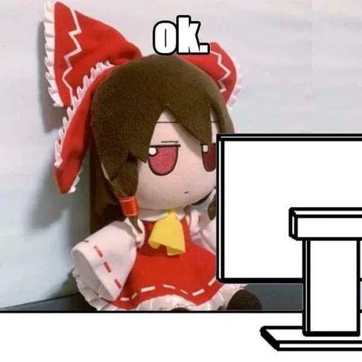 🀄 Стикер «Reimu» для Telegram