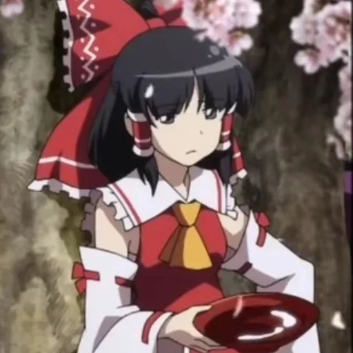 🀄 Стикер «Reimu» для Telegram
