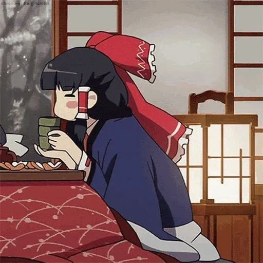🀄 Стикер «Reimu» для Telegram