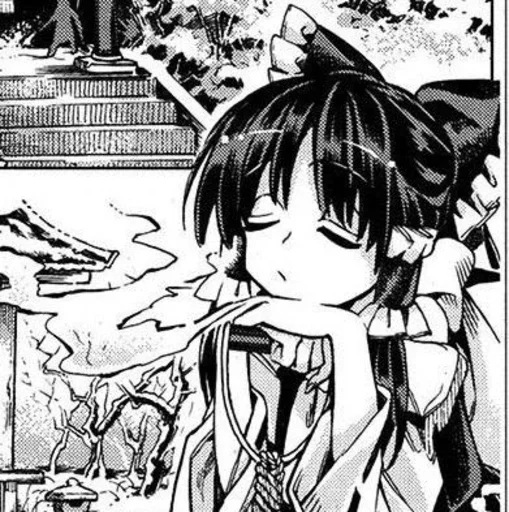 🀄 Стикер «Reimu» для Telegram