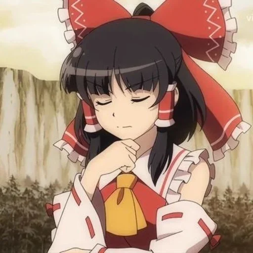 🀄 Стикер «Reimu» для Telegram