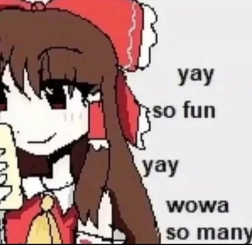 🀄 Стикер «Reimu» для Telegram