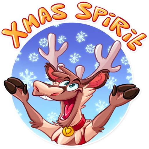 🎉 Стикер «Reindeer Party» для Telegram