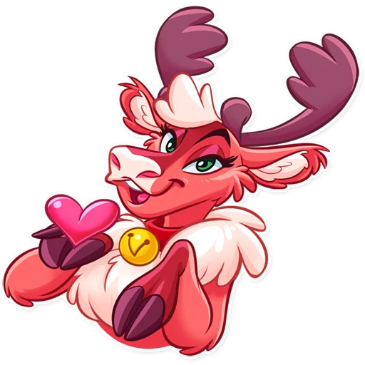 😘 Стикер «Reindeer Party» для Telegram