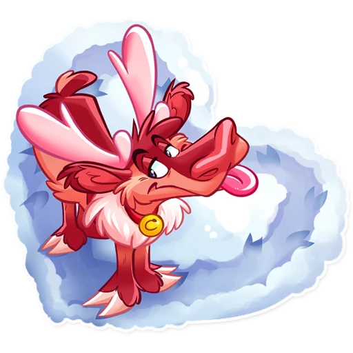❤️ Стикер «Reindeer Party» для Telegram