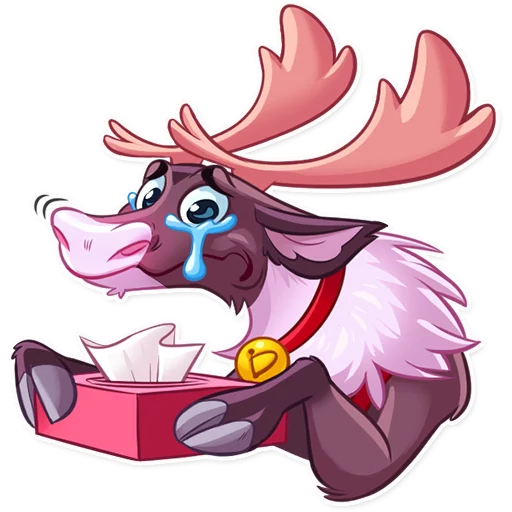 😢 Стикер «Reindeer Party» для Telegram