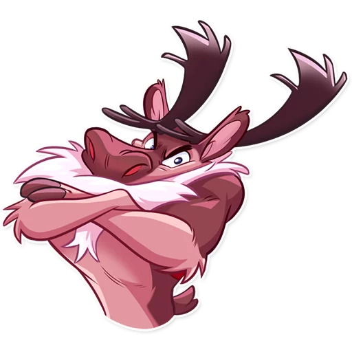 😡 Стикер «Reindeer Party» для Telegram