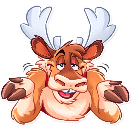 🤷‍♂️ Стикер «Reindeer Party» для Telegram