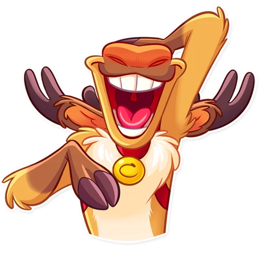 🤦‍♂️ Стикер «Reindeer Party» для Telegram