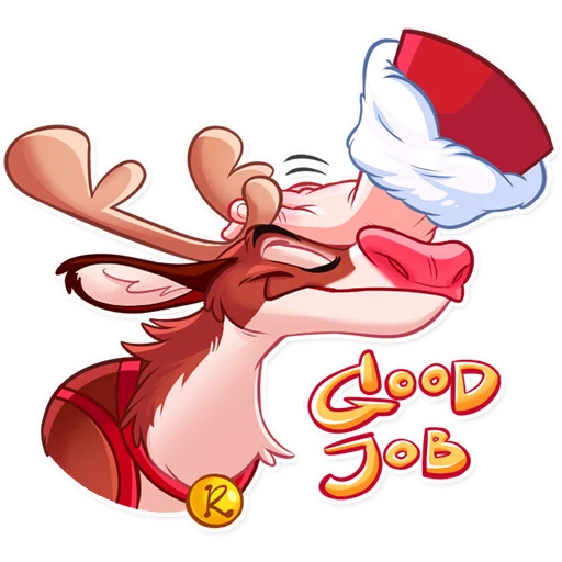 🙌 Стикер «Reindeer Party» для Telegram