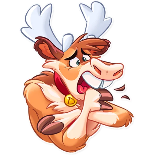 😫 Стикер «Reindeer Party» для Telegram