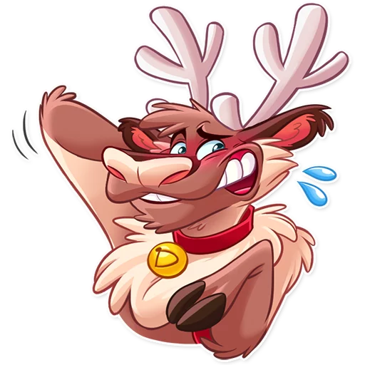 😅 Стикер «Reindeer Party» для Telegram
