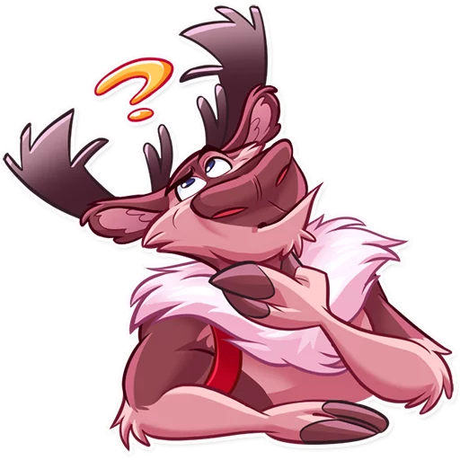 🤨 Стикер «Reindeer Party» для Telegram