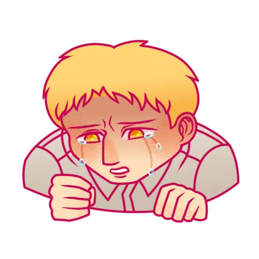 😭 Стикер «Reiner Braun Райнер Браун (cr. Nazaltam)» для Telegram