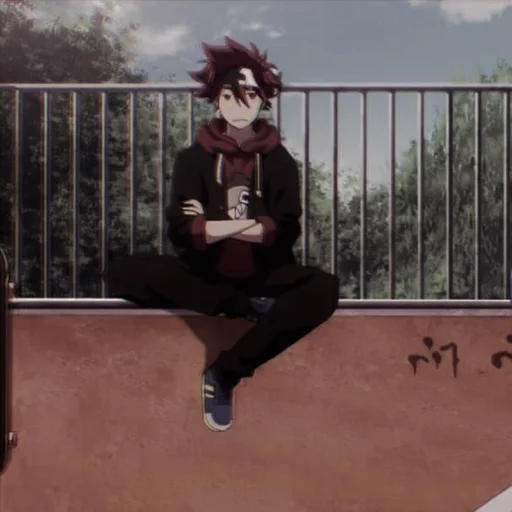 ☄ Стикер «Reki Kyan SK8 the infinity» для Telegram