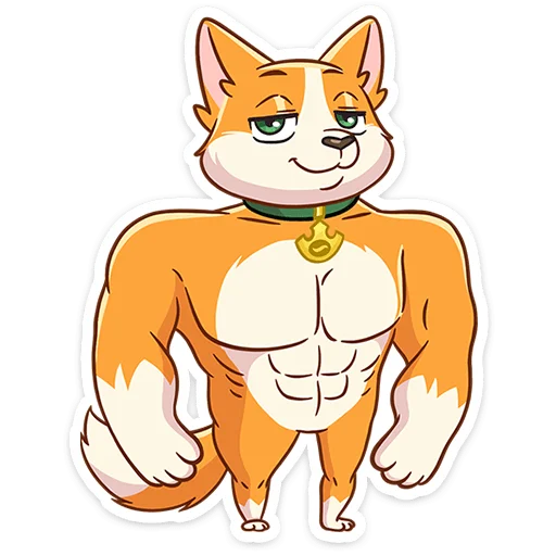 🐶 Стикер «Миксик и жиза» для Telegram