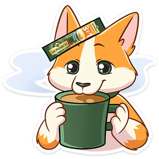 🐶 Стикер «Миксик и жиза» для Telegram