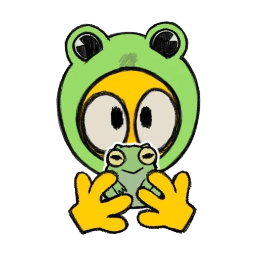 🐸 Стикер «uwu face» для Telegram