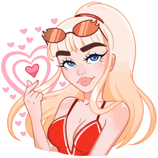 ❤️ Эмодзи «Отдыхаем с Каталиной» для Telegram