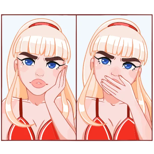 🤭 Эмодзи «Отдыхаем с Каталиной» для Telegram