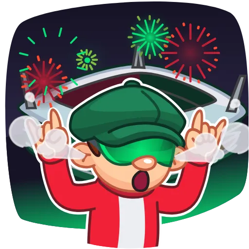 🤘 Стикер ««Рельс» для Telegram