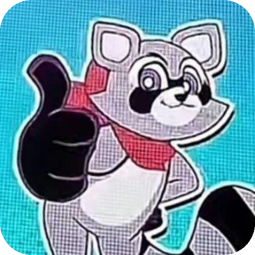 👍 Стикер «Rembly the raccoon» для Telegram