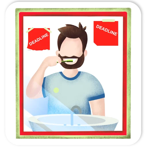 🚿 Стикер «Удалёнка» для Telegram