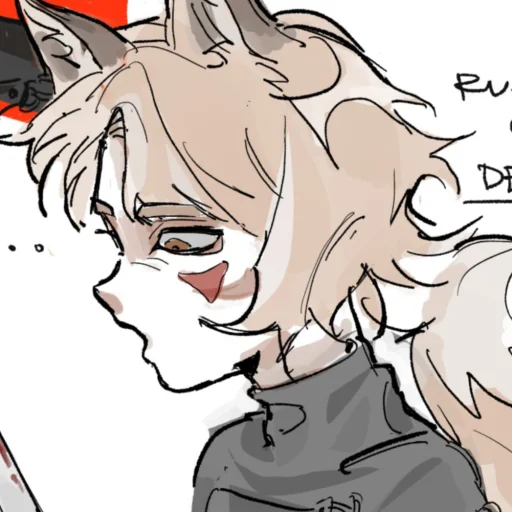 💔 Стикер «Лис / Рен Хана» для Telegram