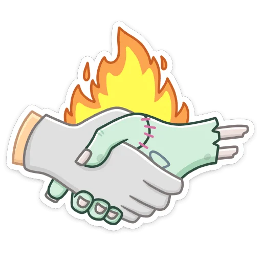🤝 Стикер «Рэнк» для Telegram