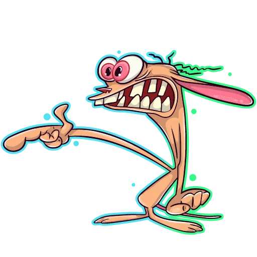 👈 Стикер «Ren Stimpy» для Telegram