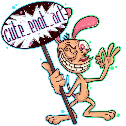 🤪 Стикер «Ren Stimpy» для Telegram