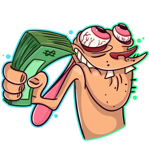 💸 Стикер «Ren Stimpy» для Telegram