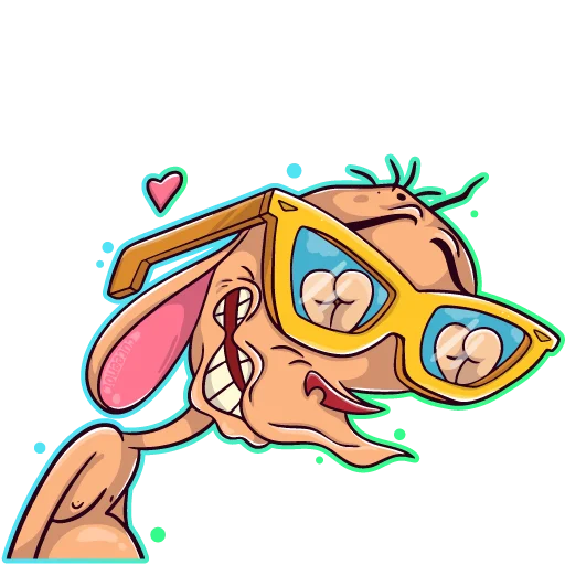 🍑 Стикер «Ren Stimpy» для Telegram